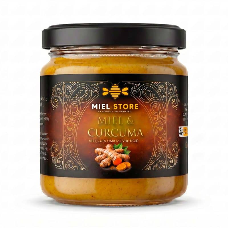 Miel au curcuma - Conception artisanale naturelle - 100g