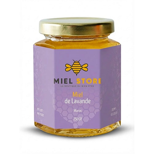 Miele di lavanda del Marocco - vasetto da 250 g - Negozio di Miele