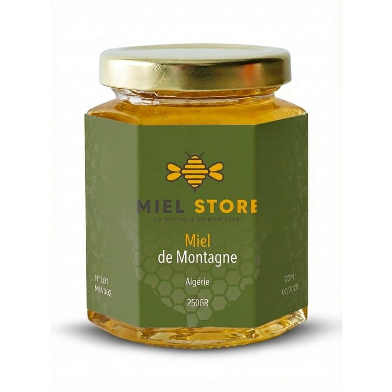 Miel de montagne d'Algérie - Miel Jabali algérie - Pot de 250g