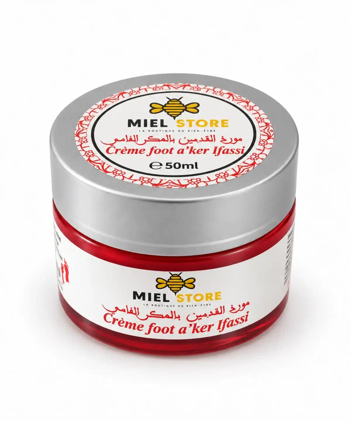 Fußcreme mit Aker Fassi von Miel Store – 50-ml-Tiegel