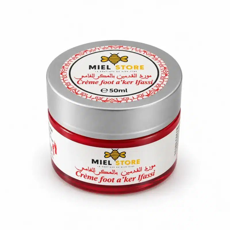 Voetcrème met aker fassi van Miel Store – pot van 50 ml