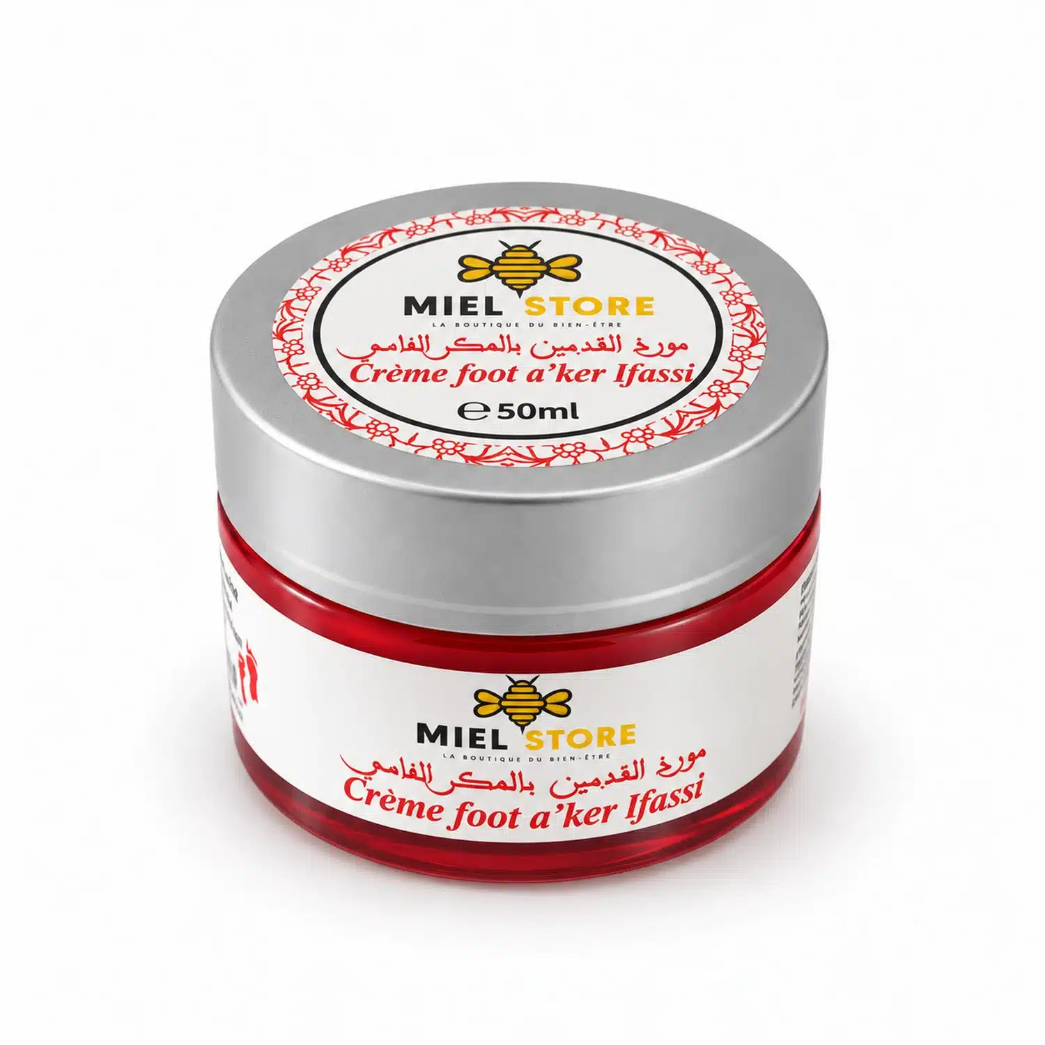 Crème pour les pieds à l’aker fassi Miel Store – pot 50 ml